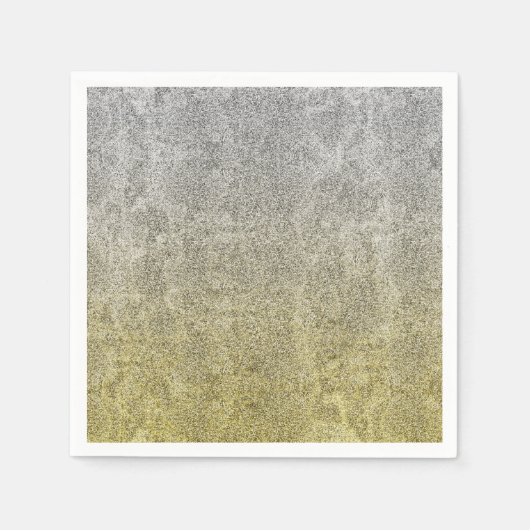 Falln Silver & Gold Glitter Gradient Servet (Voorkant)