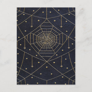 Falln Spider Zijde Sterren Briefkaart