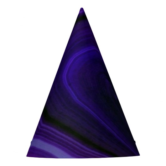 Falln Swirled Paars Geode Feesthoedjes (Voorkant)