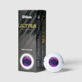 Falln Swirled Paars Geode Golfballen (Verpakking)