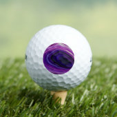 Falln Swirled Paars Geode Golfballen (Insitu Shirt)