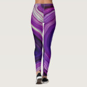 Falln Swirled Paars Geode Leggings (Achterkant)