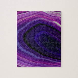 Falln Swirled Paars Geode Legpuzzel