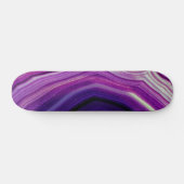 Falln Swirled Paars Geode Skateboard (Horizontaal)