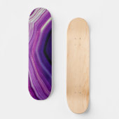 Falln Swirled Paars Geode Skateboard (Voorkant)