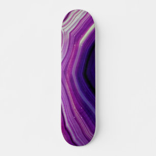 Falln Swirled Paars Geode Skateboard