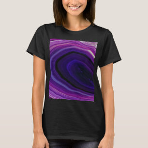 Falln Swirled Paars Geode T-shirt