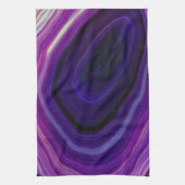 Falln Swirled Paars Geode Theedoek (Verticaal)
