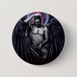 Falln sympathie voor de duivel ronde button 5,7 cm