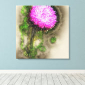 Falln Thistle Magic Canvas Afdruk (Insitu (Houten vloer))