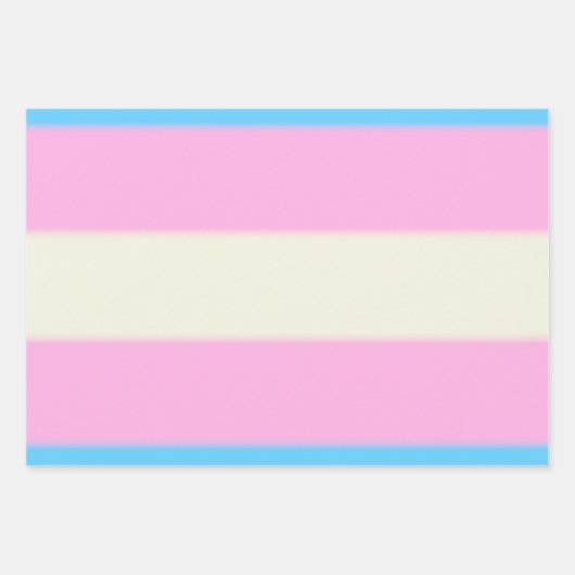 Falln Transgender Pride Flag Inpakpapier Vel (Voorkant 3)