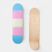 Falln Transgender Pride Flag Skateboard (Voorkant)