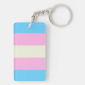 Falln Transgender Pride Flag Sleutelhanger (achterkant)