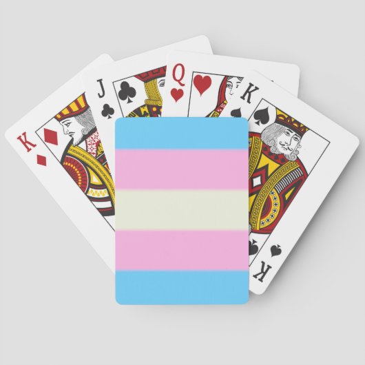 Falln Transgender Pride Flag Speelkaarten (Achterkant)