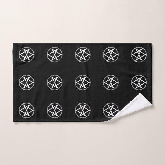 Falln Unicursal Hexagram Bad Handdoek (Handdoek)