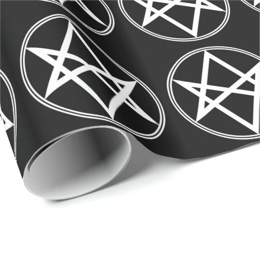 Falln Unicursal Hexagram White Cadeaupapier (Rol Hoek)