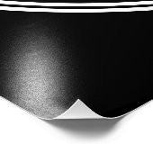 Falln Unicursal Hexagram White Foto Afdruk (Hoek)