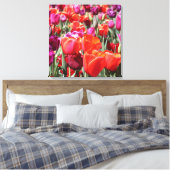 Falln Warm Tulips Canvas Afdruk (Insitu (Slaapkamer))