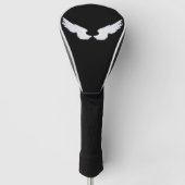 Falln White Angel Wings Golfheadcover (Voorkant)