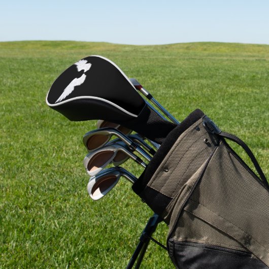 Falln White Angel Wings Golfheadcover (Insitu)