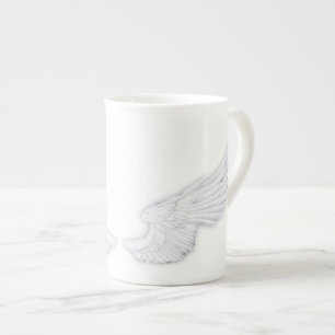 Falln White Angel Wings Porselein Kop