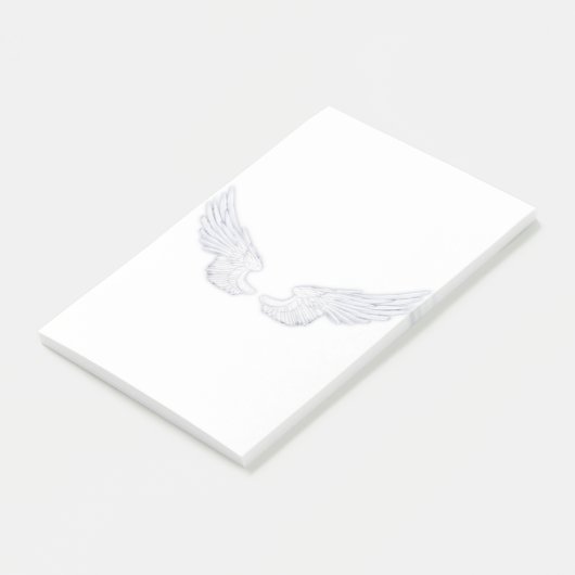 Falln White Angel Wings Post-it® Notes (Schuin)
