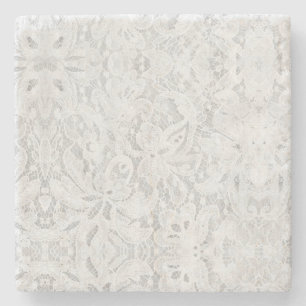 Falln White Lace Stenen Onderzetter