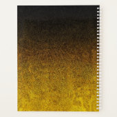 Falln Yellow & Black glitter gradiënt Planner (Achterkant)
