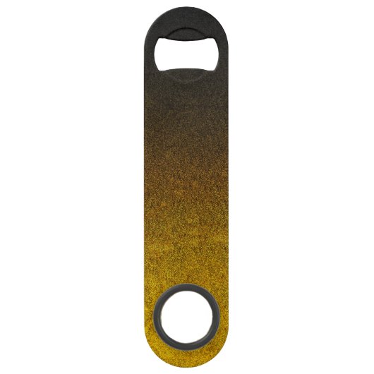 Falln Yellow & Black glitter gradiënt Speed Flessenopener (Voorkant)