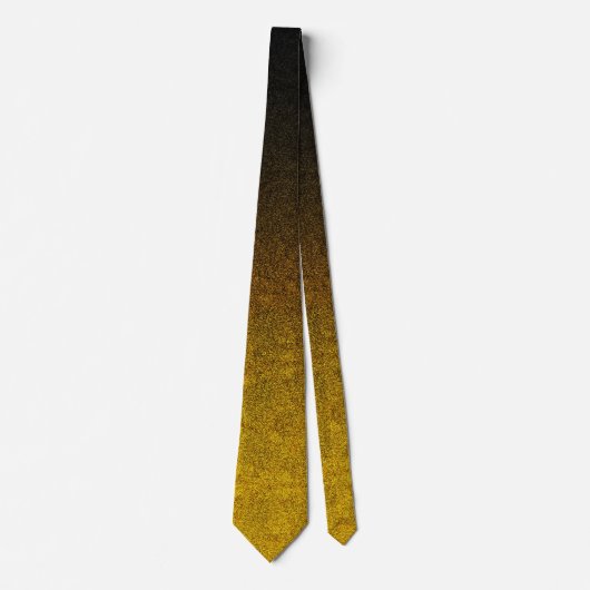 Falln Yellow & Black glitter gradiënt Stropdas (Voorkant)