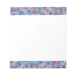 Fallon Blue Cascading Floral Chirimen Notitieblok