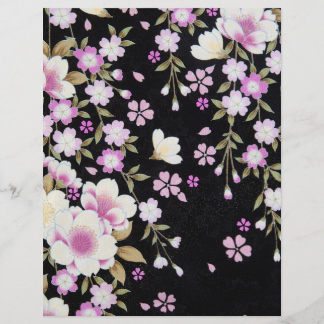 Fallon Cascading Pink Flowers (Voorkant)