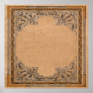 Fallon Old Knotwork-papier Poster