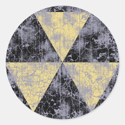 Fallout Shelter-cl-dist Ronde Sticker (Voorkant)