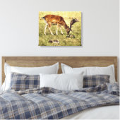 FALLOW DEER CANVAS AFDRUK (Insitu (Slaapkamer))