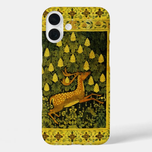 FALLOW DEER, FLOWERS CHESTNUT TREE Green Yellow Case-Mate iPhone Case (Achterkant)