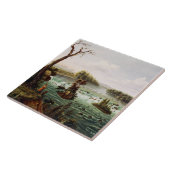 Falls of Saint Anthony by Henry Lewis Tegeltje (Zijkant)