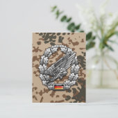 Fallschirmjägertruppe Barettabzeichen Briefkaart (Staand voorkant)