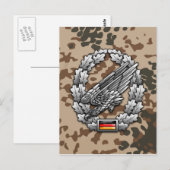Fallschirmjägertruppe Barettabzeichen Briefkaart (Voorkant / Achterkant)