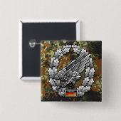 Fallschirmjägertruppe Barettabzeichen Vierkante Button 5,1 Cm (Voorkant /achterkant)