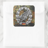 Fallschirmjägertruppe Barettabzeichen Vierkante Sticker (Tas)