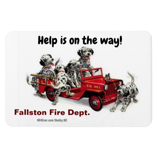 Fallston Fire Dept. Flexible Magnet Magneet (Horizontaal)