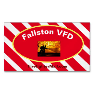 Fallston VFD Flames Cartes de visite magnétiques