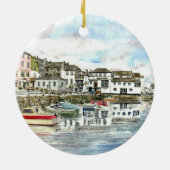 'Falmouth Inner Harbour' Keramisch Ornament (Achterkant)
