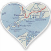 Falmouth MA Sticker (Voorkant)