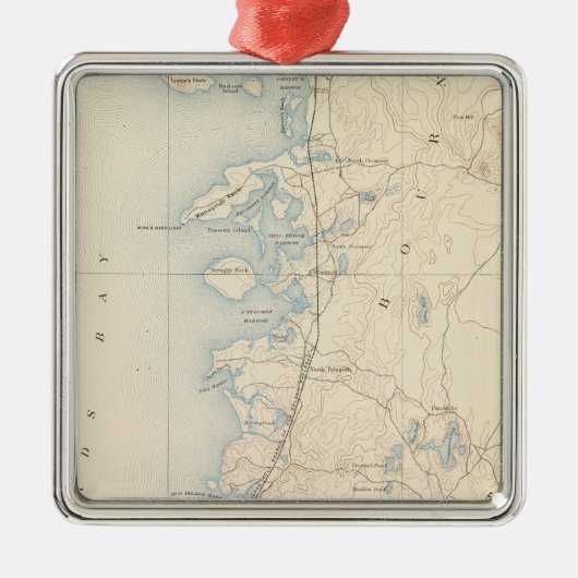 Falmouth, Massachusetts Metalen Ornament (Voorkant)