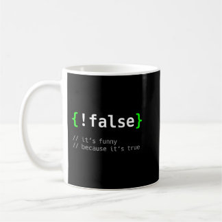 !False - de Coderingssoftware van de Codeur van de Koffiemok