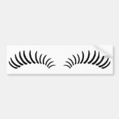 False Eye Lashes Bumpersticker (Voorkant)