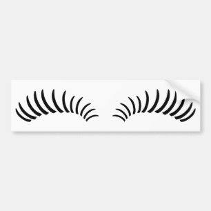 False Eye Lashes Bumpersticker
