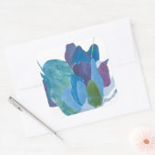 False Indigo I Vierkante Sticker (Envelop)